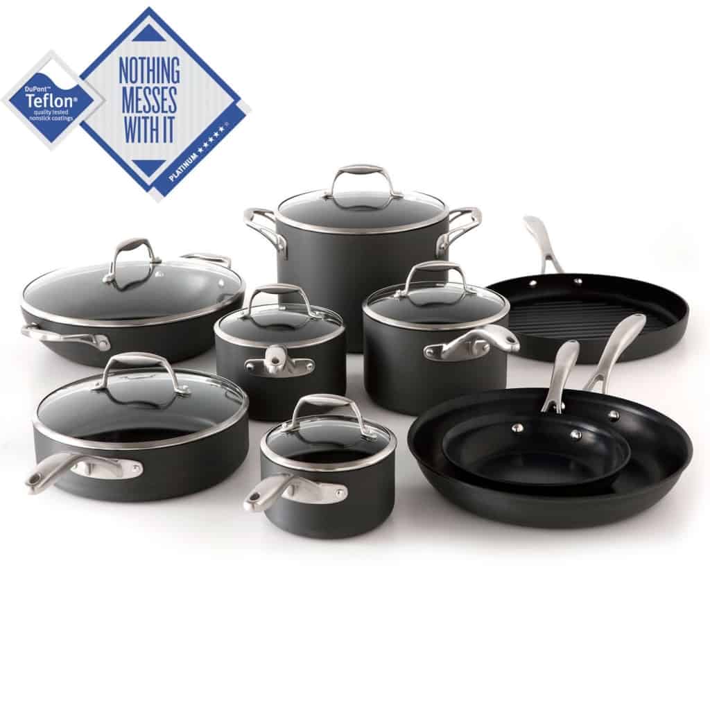 Healthiest Cookware - Tramontina 15-Piece Hard Anodized Cookware Set