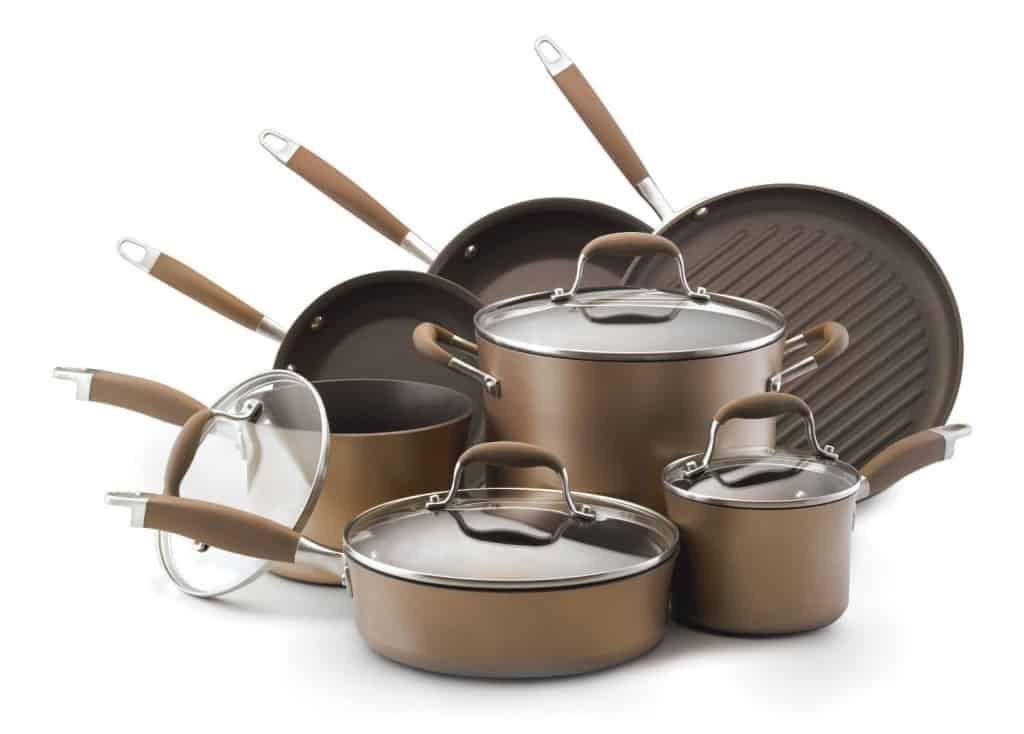 Healthiest Cookware - Analon Advanced Bronze Hard Anodized Cookware Set
