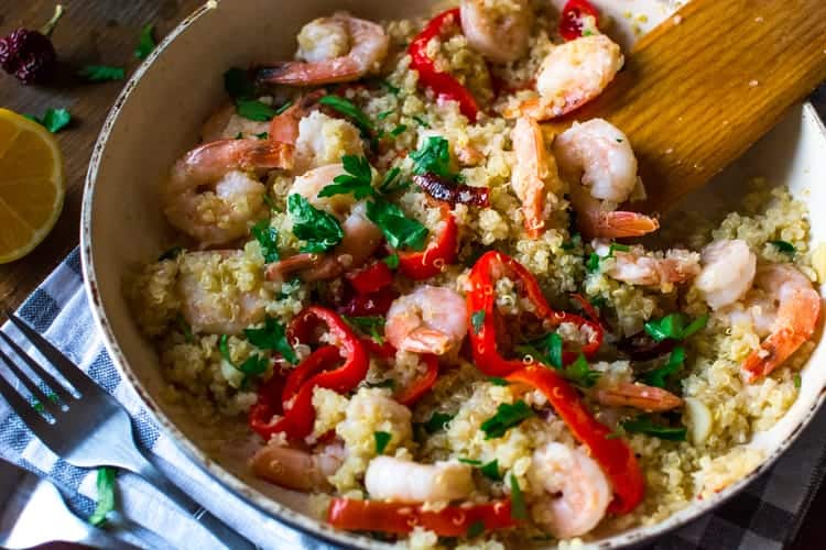 Easy Garlic Shrimp and Quinoa Recipe Easy Garlic Shrimp and Quinoa Recipe