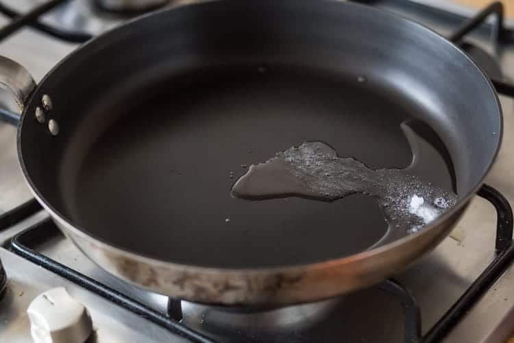 Melt the coconut oil Melt the coconut oil