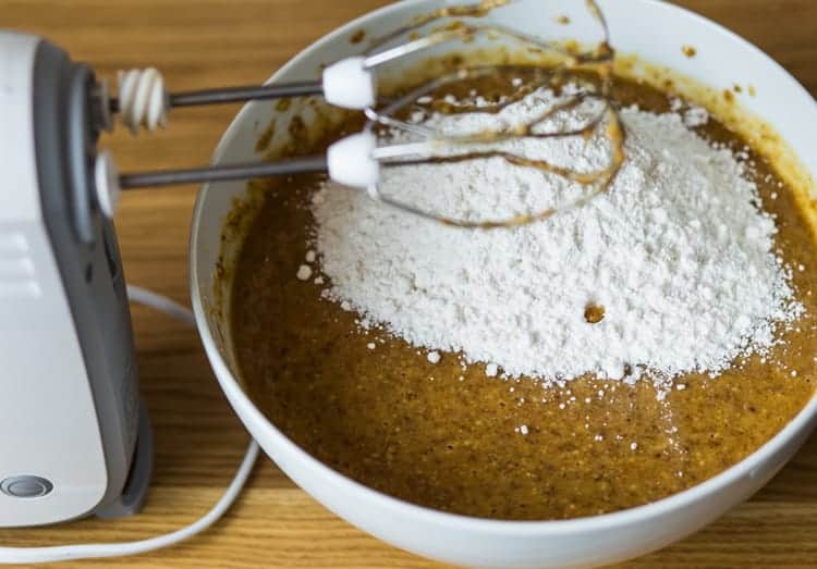 Add the ingredients Add bananas and stir eggless banana bread recipe