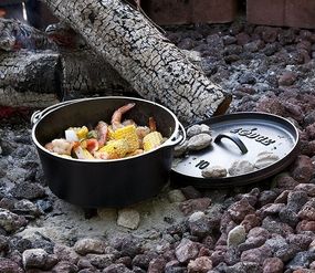 cast iron camping