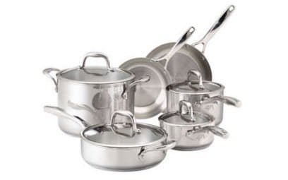 Cook N Home 12-Piece Stainless Steel Cookware Set