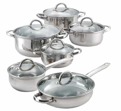 Cook N Home 12 Piece Stainless Steel Set