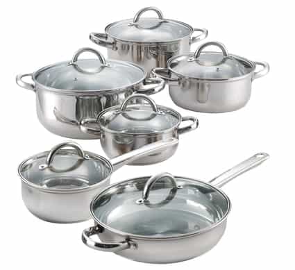 Cook N Home 12 Piece Stainless Steel Set Cook N Home 12 Piece Stainless Steel Set