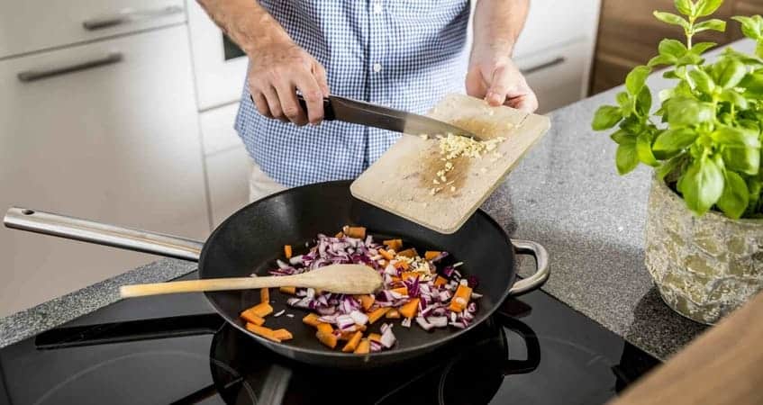 frying pan cooking