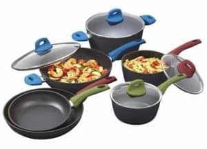 Bialetti 7448 Simply Italian Nonstick 10-Piece Cookware Set