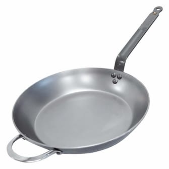 De Buyer MINERAL B Round Carbon Steel Fry Pan