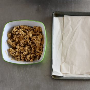 Giant Chewy Chocolate Chip Cookie Steps