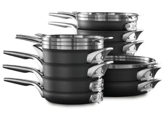 stacking pots and pans