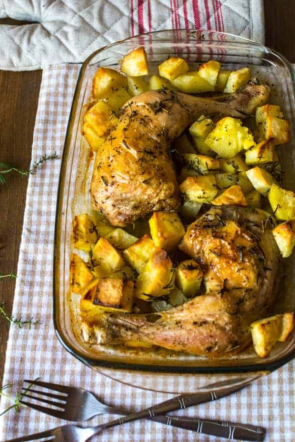 One-Pan Bold Chicken and Potatoes Recipe