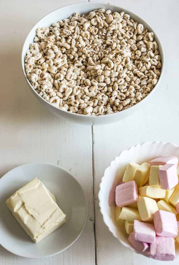 Thick & Chewy Rice Krispie Squares Treats Ingredients