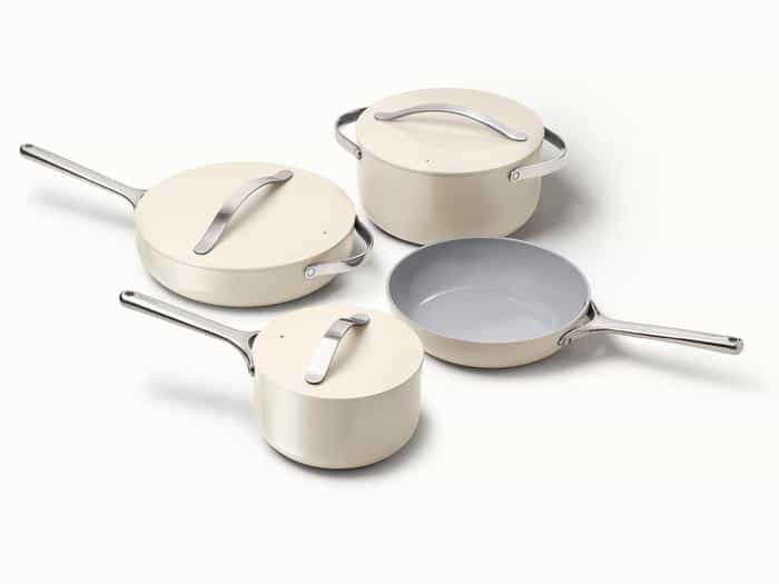 Caraway Home Cream Cookware Set Caraway Home Cream Cookware Set