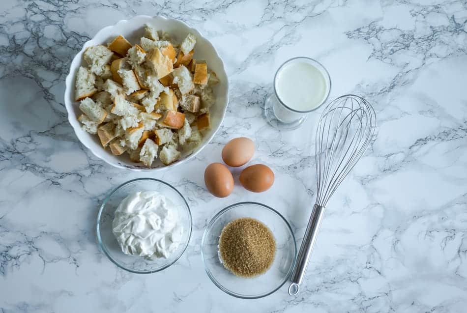 Buttery Brioche Bread Pudding Recipe Ingredients