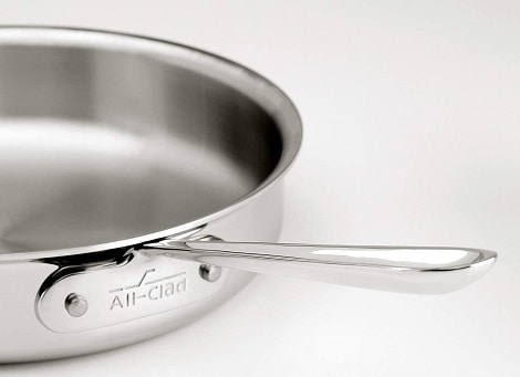 All Clad Cookware's Stainless Steel Handles