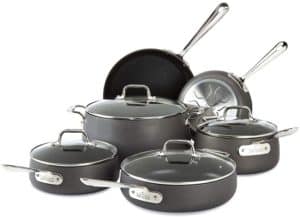All Clad Ha1 Hard Anodized Nonstick Cookware Set