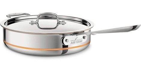 All-Clad Saute Pan, 3-Quart, Silver