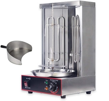 YOOYIST Electric Vertical Broiler Shawarma Doner Kebab Gyro Grill Machine