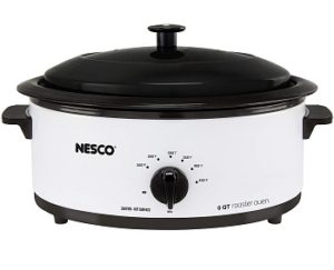 NESCO Porcelain Roaster Oven 6 Quart