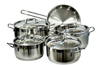 Pieces of Steel Cookware