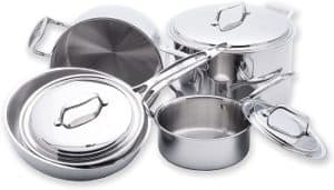 USA Pan 5-Ply Stainless Steel Cookware Set